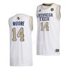 jalon moore georgia tech yellow jackets home basketball 2022 23 swingman jersey scaled