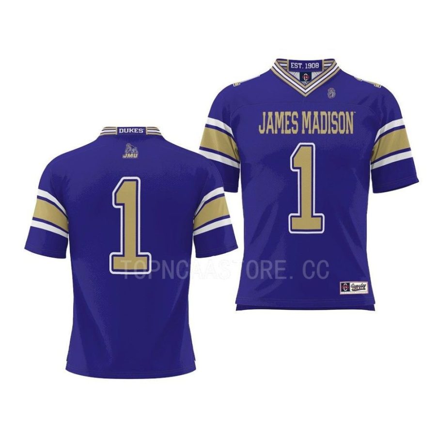 james madison dukes purple endzone football prosphere jersey scaled