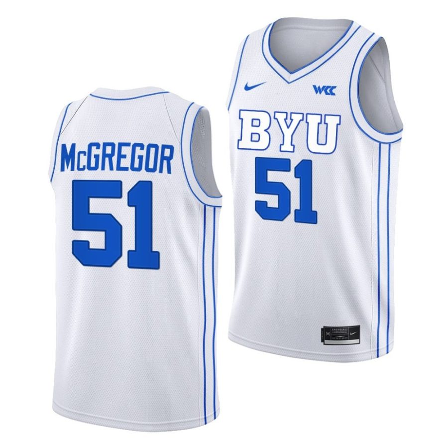 jared mcgregor byu cougars 2022 23college basketball white jersey scaled