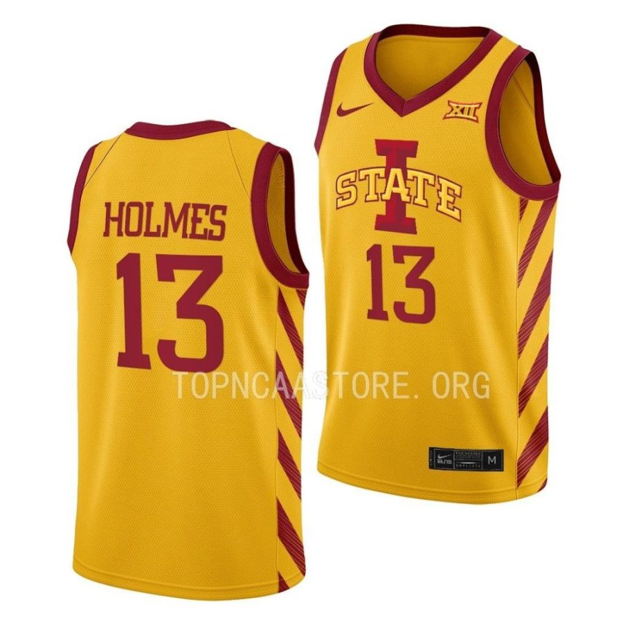 jaren holmes iowa state cyclones 2022 23college basketball gold jersey scaled