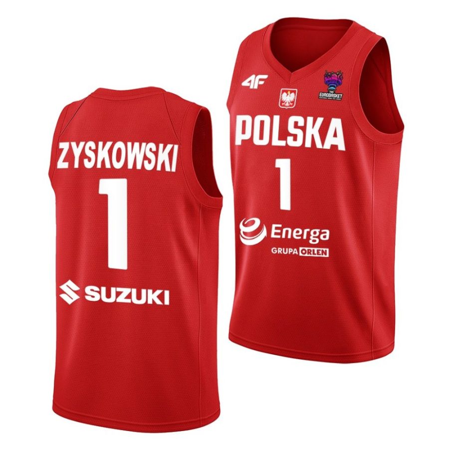 jaroslaw zyskowski poland fiba eurobasket 2022 red away jersey scaled