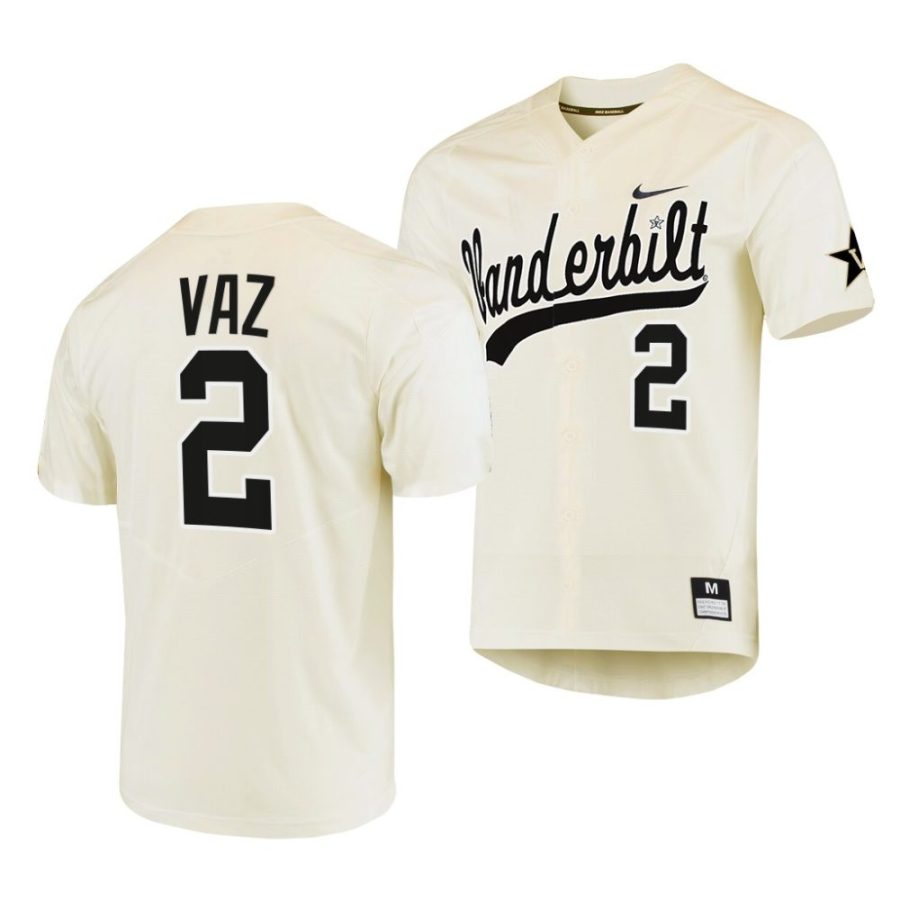 javier vaz vanderbilt commodores 2022college baseball menreplica jersey scaled