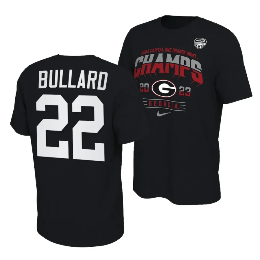 javon bullard black 2023 orange bowl champions locker room t shirt scaled