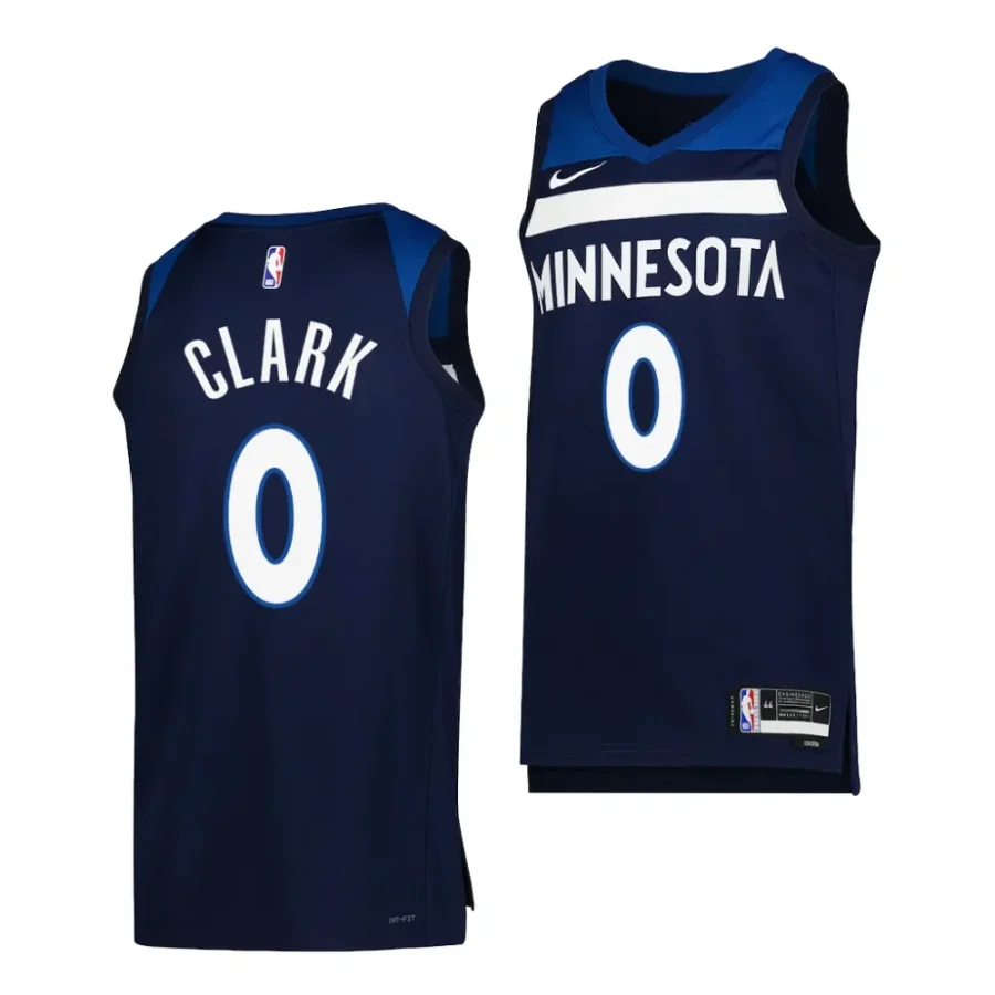 jaylen clark timberwolves 2023 nba draft navy icon edition men jersey scaled