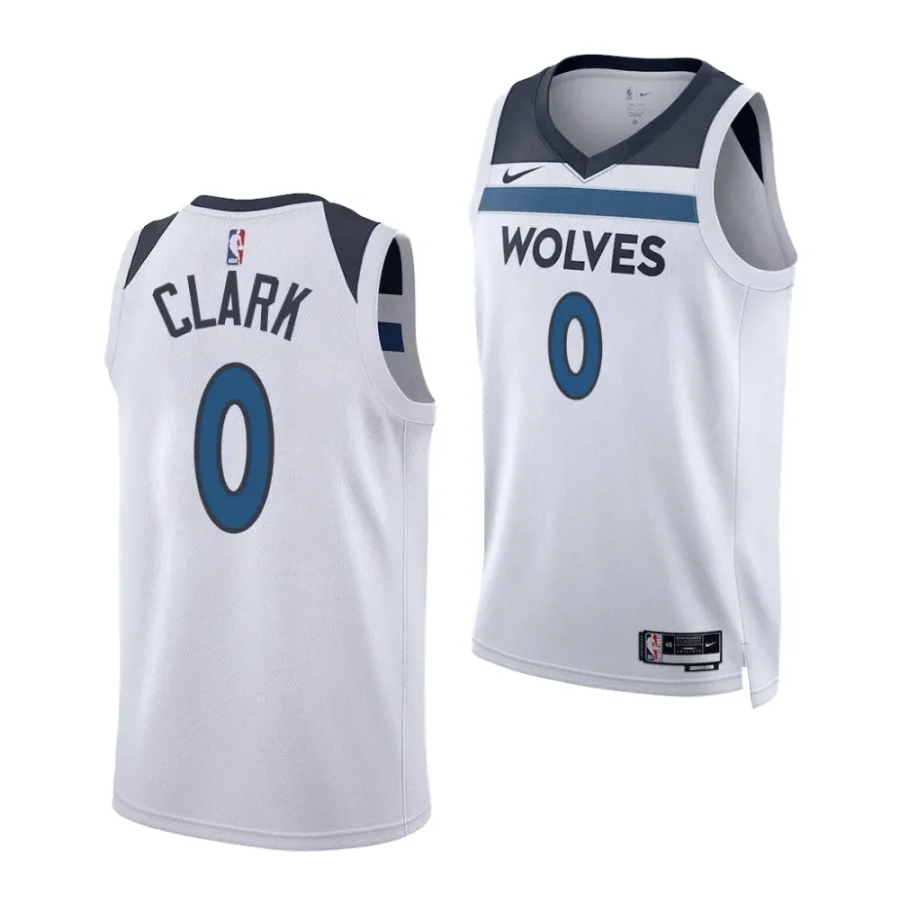 jaylen clark timberwolves 2023 nba draft white association edition men jersey scaled