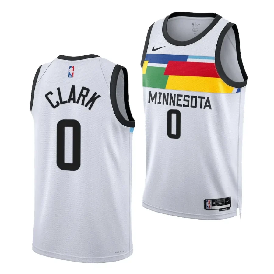 jaylen clark timberwolves 2023 nba draft white city edition men jersey scaled