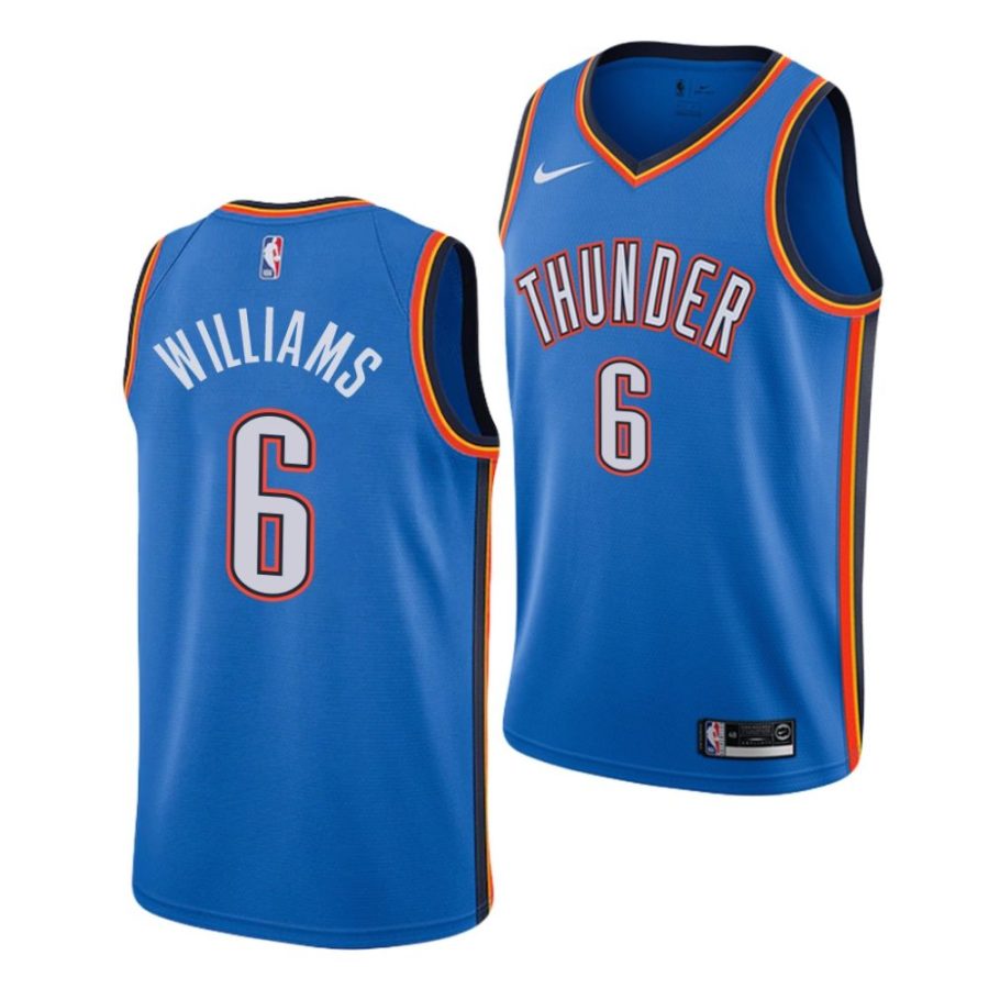 jaylin williams thunder 2022 nba draft blue icon edition arkansas razorbacks jersey scaled