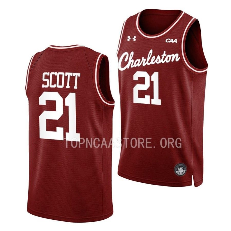 jaylon scott charleston cougars ncaa basketball throwback jersey scaled