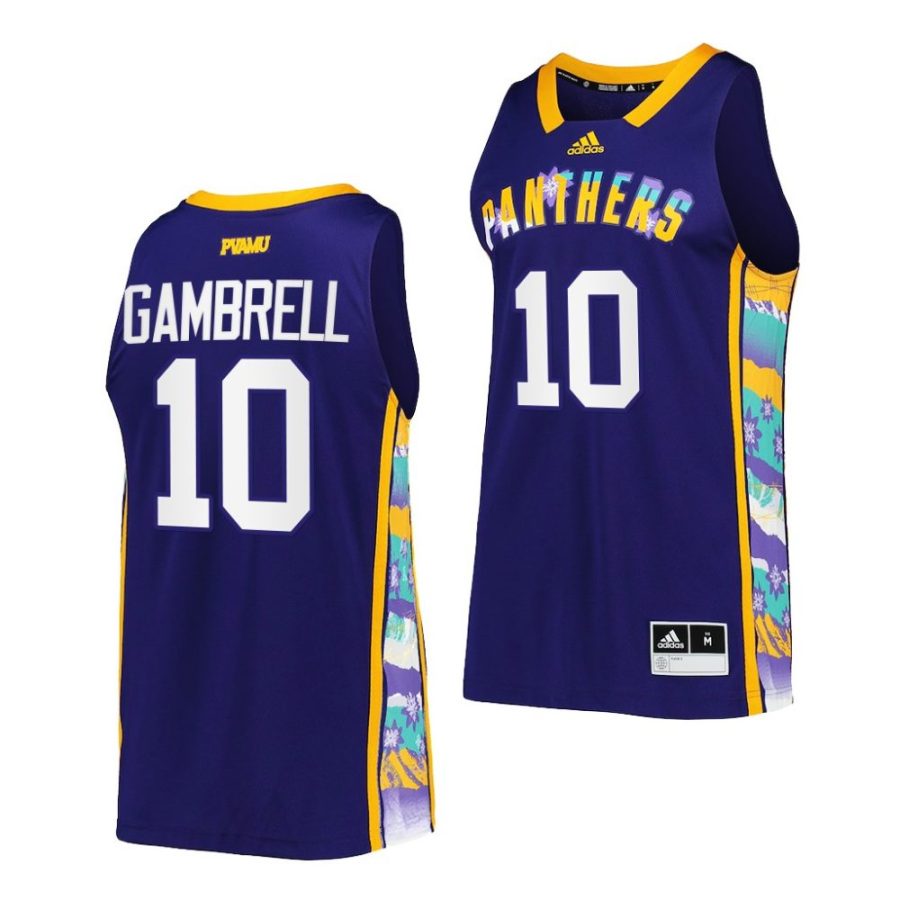 jeremiah gambrell purple honoring black excellence prairie view a&m panthersreplica basketball jersey scaled