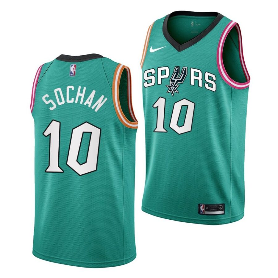 jeremy sochan spurs 2022 nba draft teal city edition jersey scaled