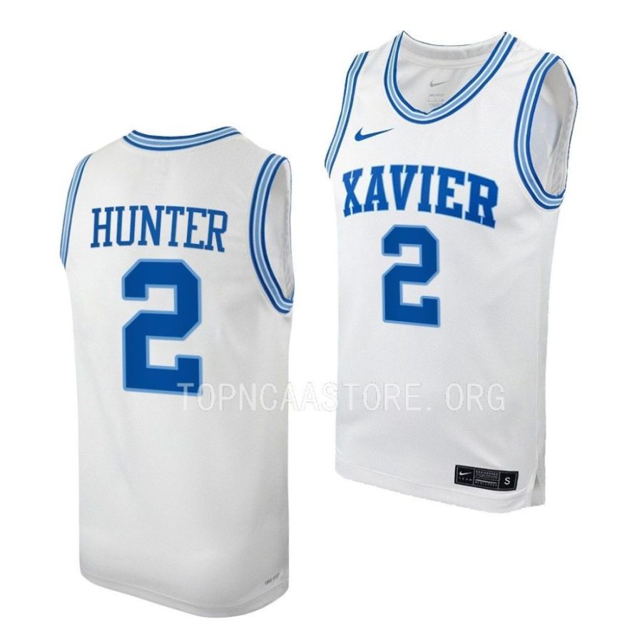 jerome hunter xavier musketeers college basketball throwback jersey scaled