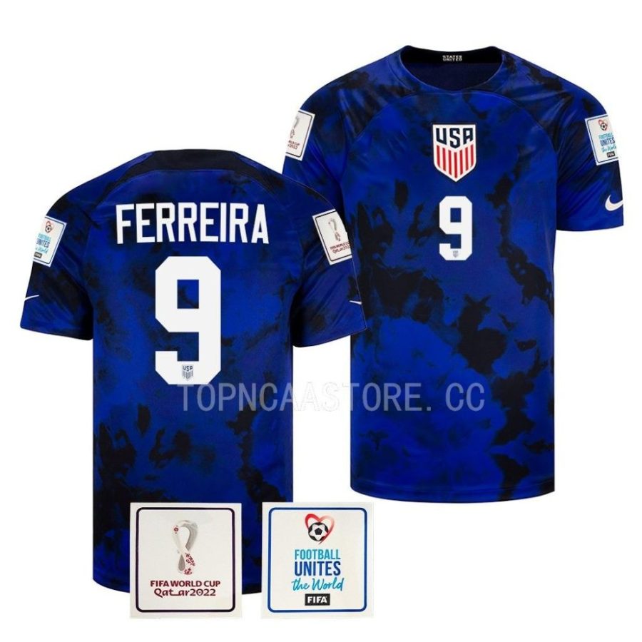 jesus ferreira blue fifa world cup 2022qatar usmnt jersey scaled