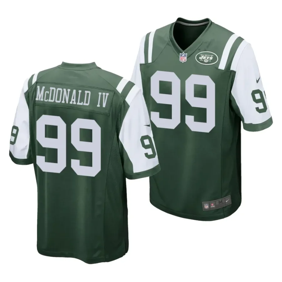jets will mcdonald iv green 2023 nfl draft game jersey scaled