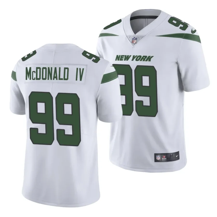 jets will mcdonald iv white 2023 nfl draft vapor limited jersey scaled