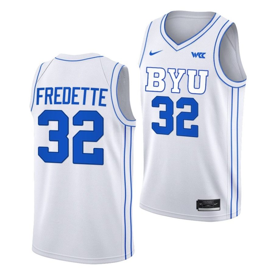 jimmer fredette byu cougars 2022 23college basketball white jersey scaled