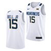 jimmy bell jr. west virginia mountaineers 2022 23home basketball white jersey scaled