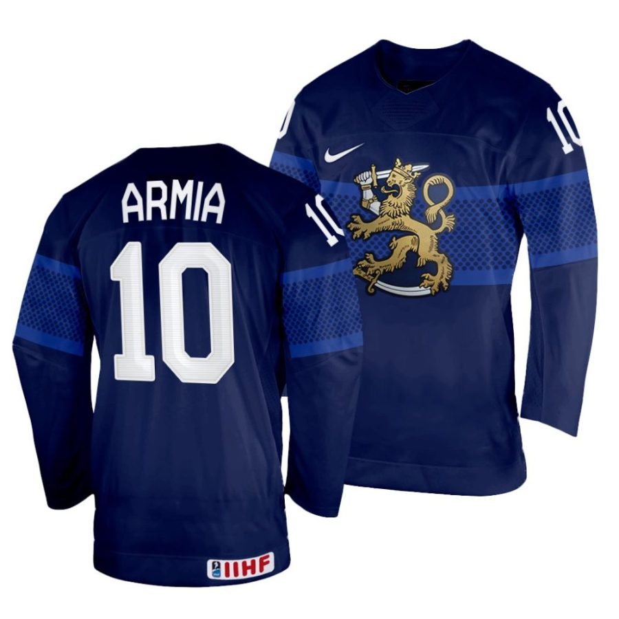 joel armia navy 2022 iihf world championship finland away jersey scaled