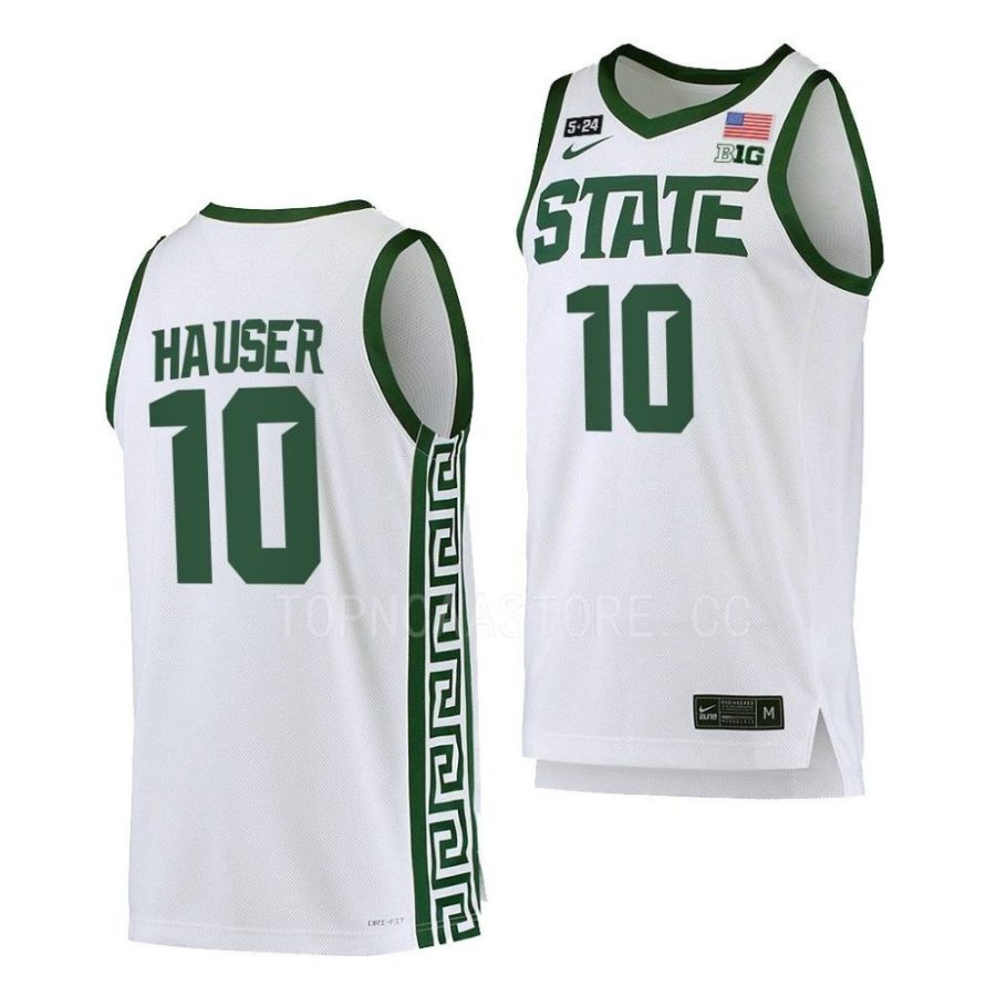 joey hauser michigan state spartans college basketball 2022 23 5.24 honor patch jersey scaled
