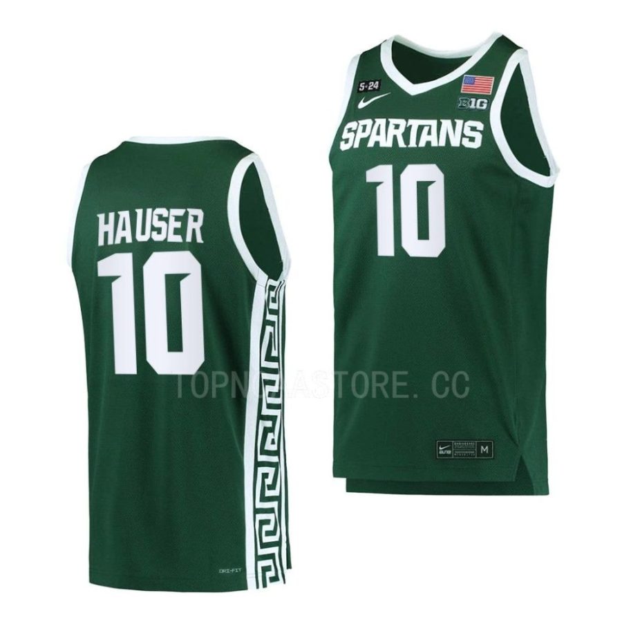 joey hauser michigan state spartans replica basketball 2022 23 5.24 honor patch jersey scaled
