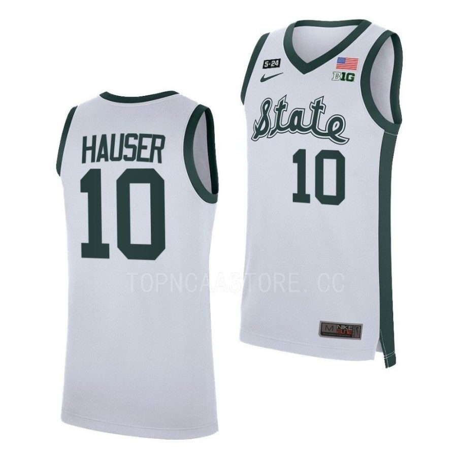 joey hauser white retro basketballlimited michigan state spartans jersey scaled