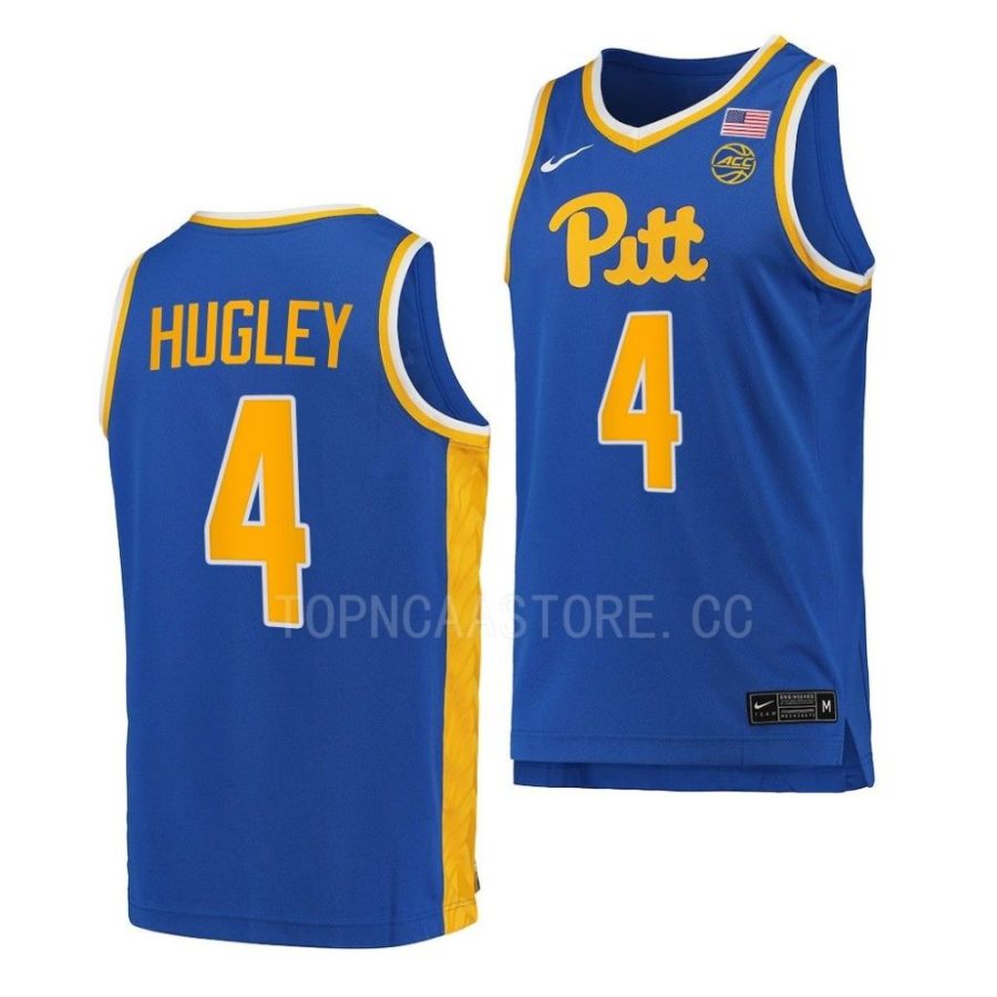 john hugley pitt panthers 2022 23college basketball royal jersey scaled