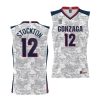 john stockton white 2022 carrier classic gonzaga bulldogsarmed forces day jersey scaled