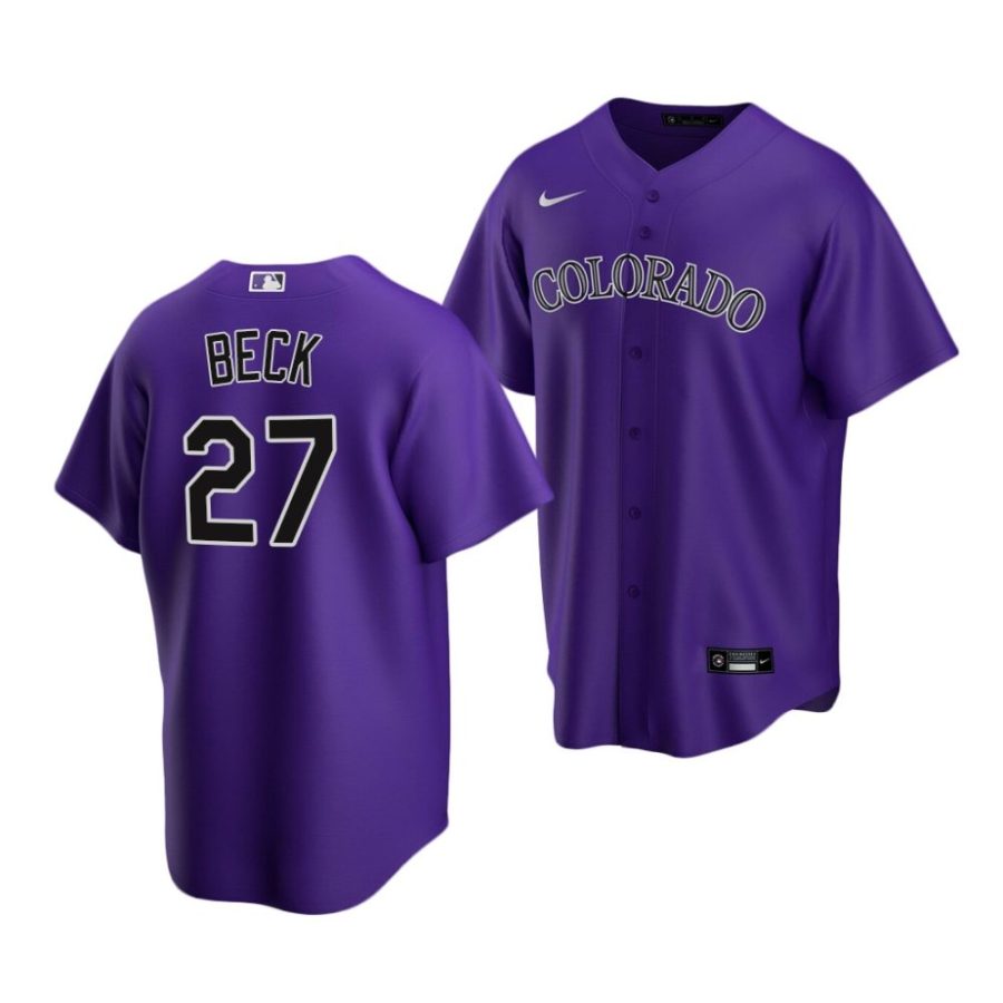 jordan beck rockies alternate 2022 mlb draft replica purple jersey scaled