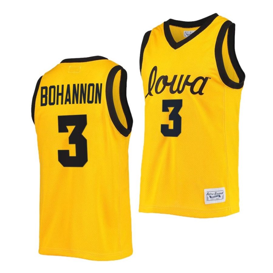 jordan bohannon gold commemorative classic 2022college basketball jersey scaled