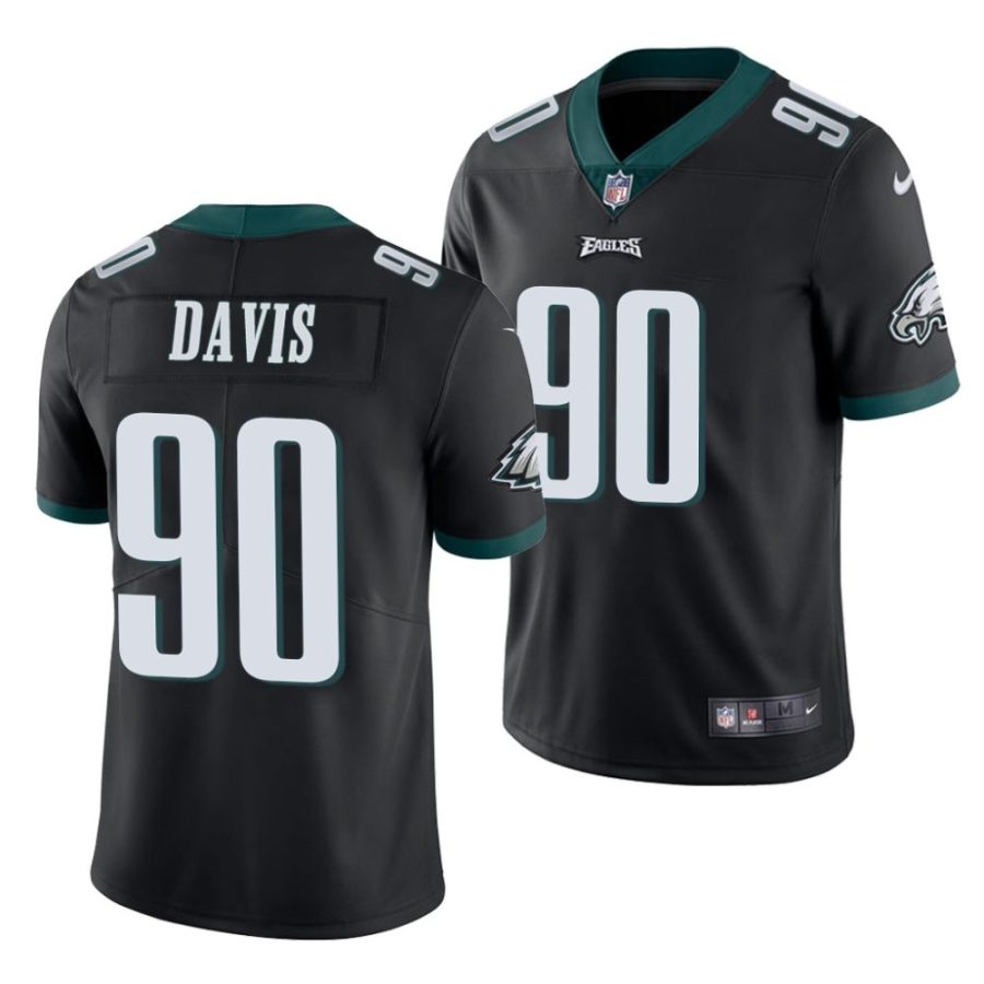 jordan davis philadelphia eagles 2022 nfl draft limited men black jersey scaled