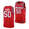 jordan mains arizona wildcats 2022 23college basketball red jersey scaled