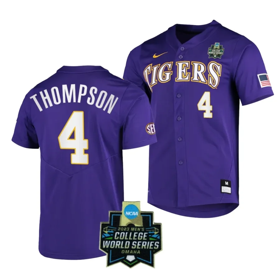 jordan thompson lsu tigers purplencaa 2023 college world series menbaseball jersey scaled