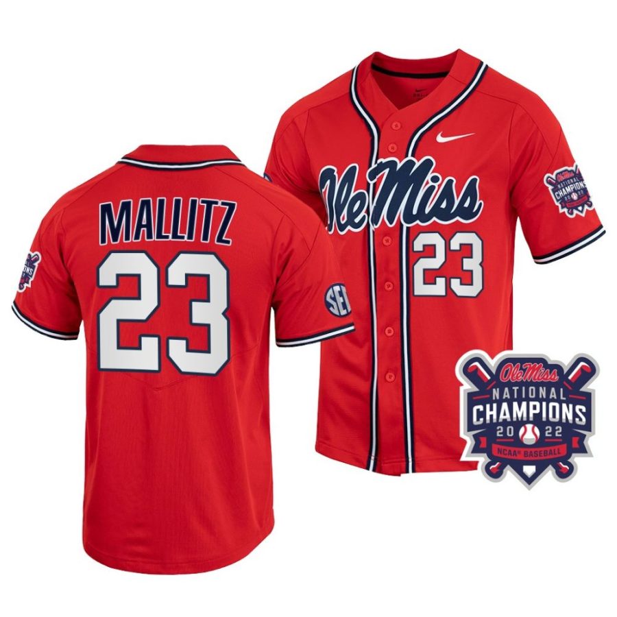 josh mallitz ole miss rebels 2022 college world series champions menncaa baseball jersey scaled