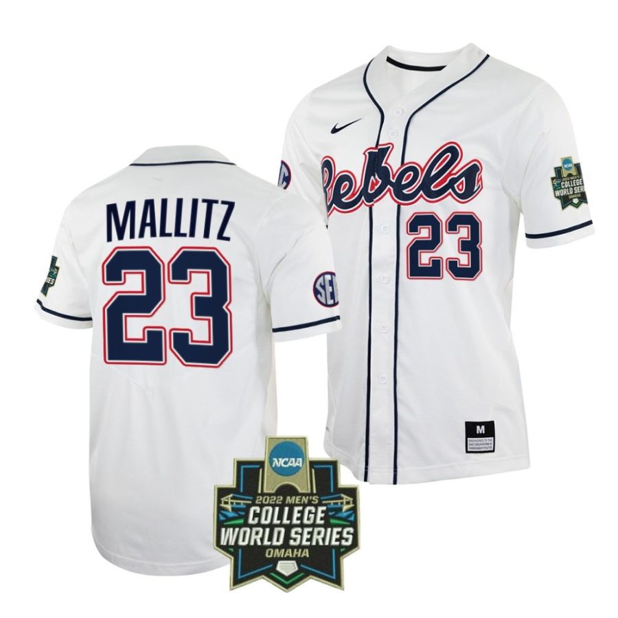 josh mallitz ole miss rebels 2022 college world series menbaseball jersey 1 scaled