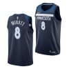 josh minott timberwolves 2022 nba draft navy icon edition memphis tigers jersey scaled