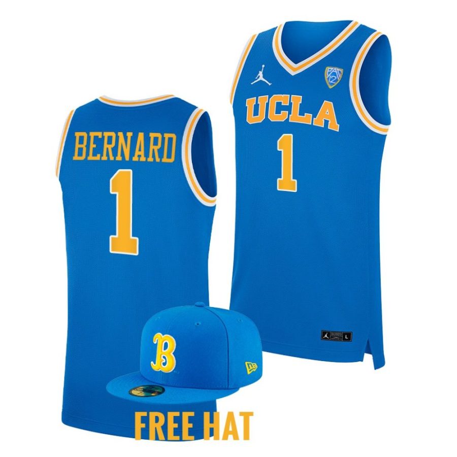 jules bernard blue college basketball 2022 23free hat jersey scaled