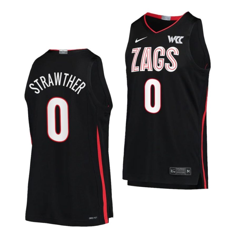 julian strawther black college basketball gonzaga bulldogs jersey scaled