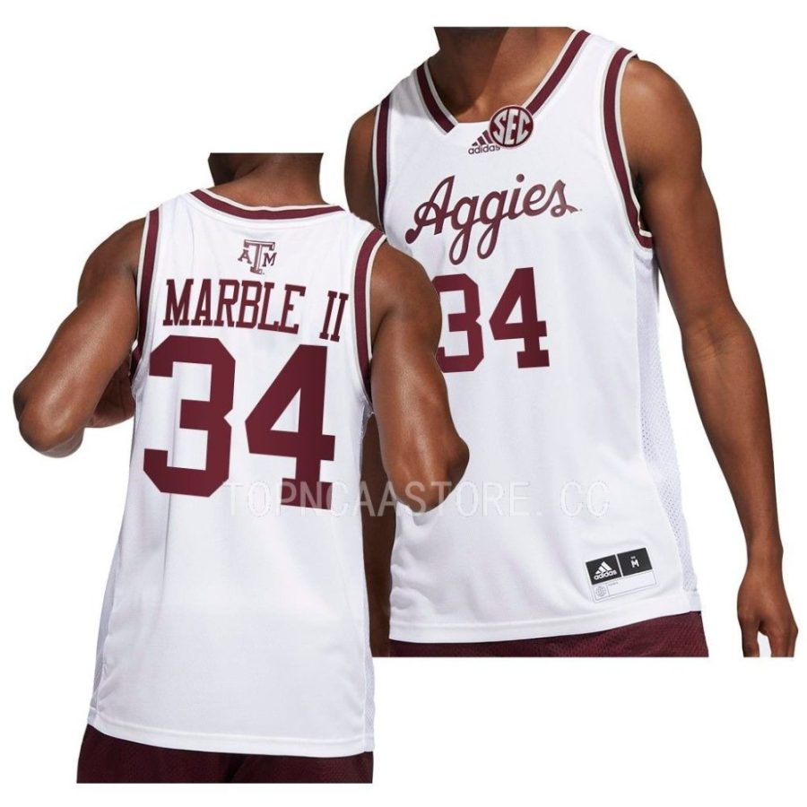 julius marble ii texas am aggies college basketball 2022 23 jersey scaled