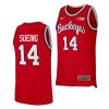 justice sueing ohio state buckeyes 2022 23retro basketball red jersey scaled