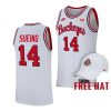 justice sueing ohio state buckeyes white 2022 23retro basketball free hat jersey scaled