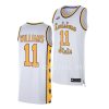 justice williams lsu tigers 2022 23replica basketball white jersey scaled