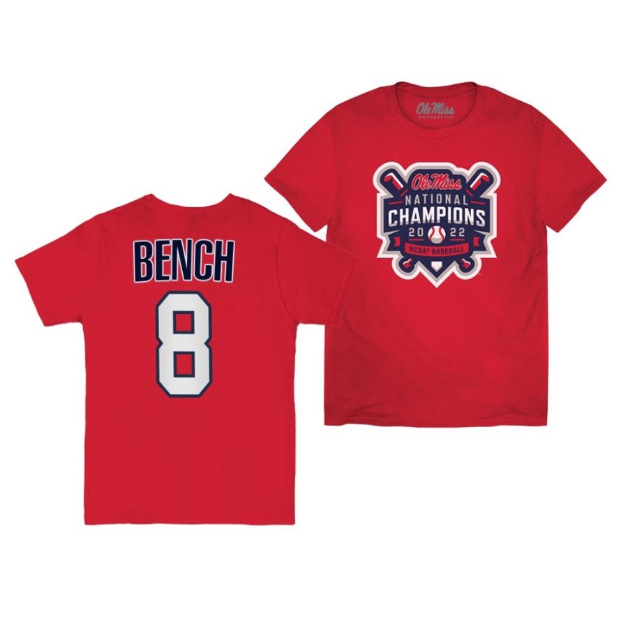 justin bench official logo 2022 college world series champions red shirt scaled