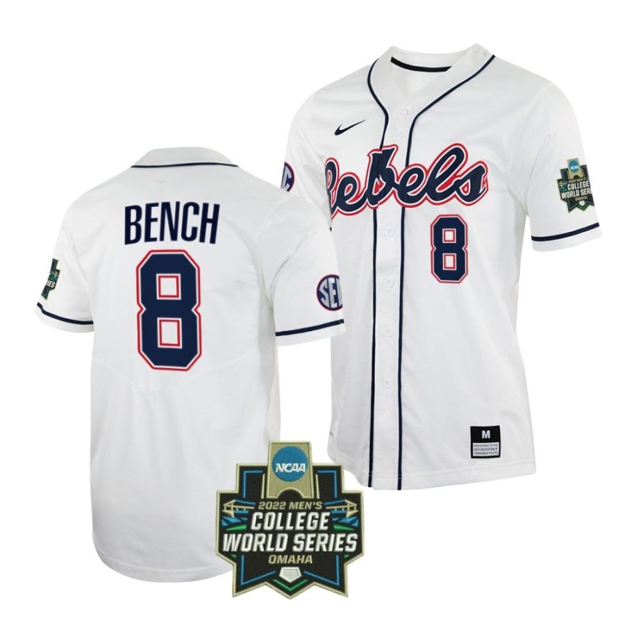 justin bench ole miss rebels 2022 college world series menbaseball jersey 1 scaled