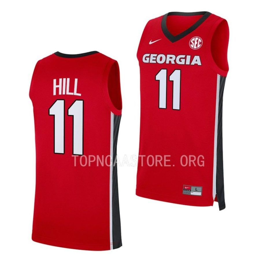 justin hill georgia bulldogs away basketball 2022 23 replica jersey scaled