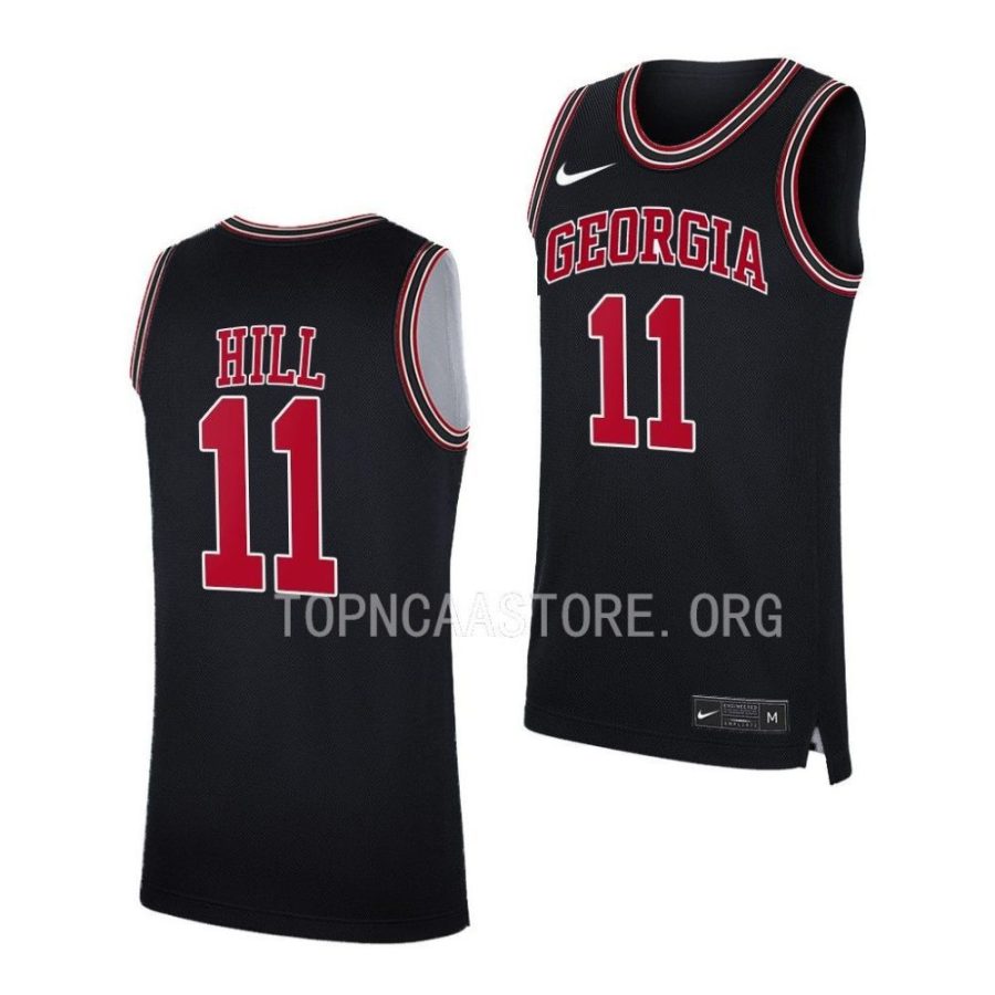 justin hill georgia bulldogs throwback 2022 23 college basketball jersey scaled