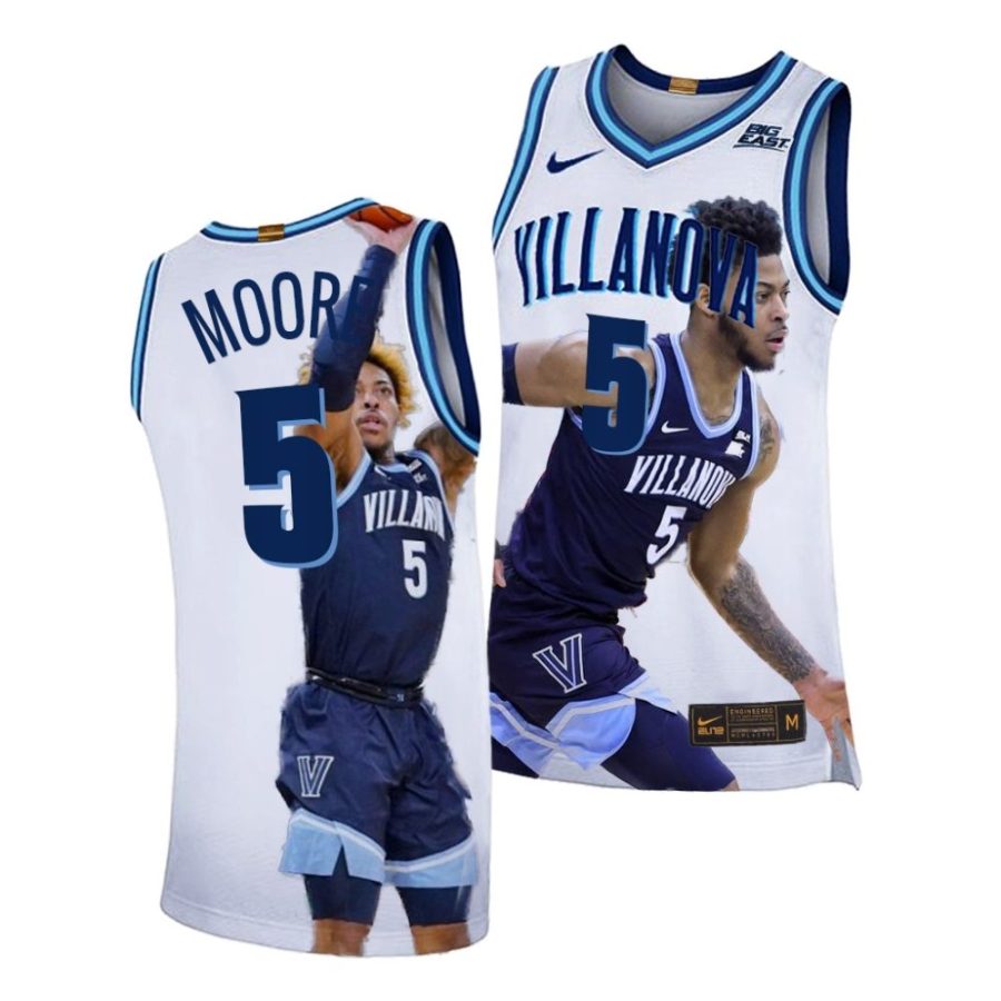 justin moore white 2022 march madness highlights villanova wildcats jersey scaled