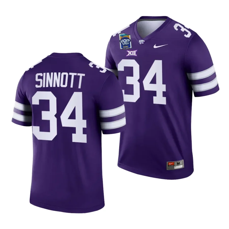 k state wildcats ben sinnott purple 2023 pop tarts bowl football jersey scaled