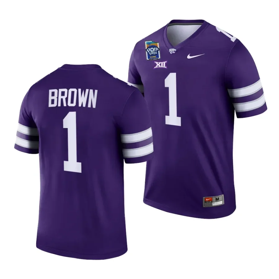 k state wildcats jayce brown purple 2023 pop tarts bowl football jersey scaled