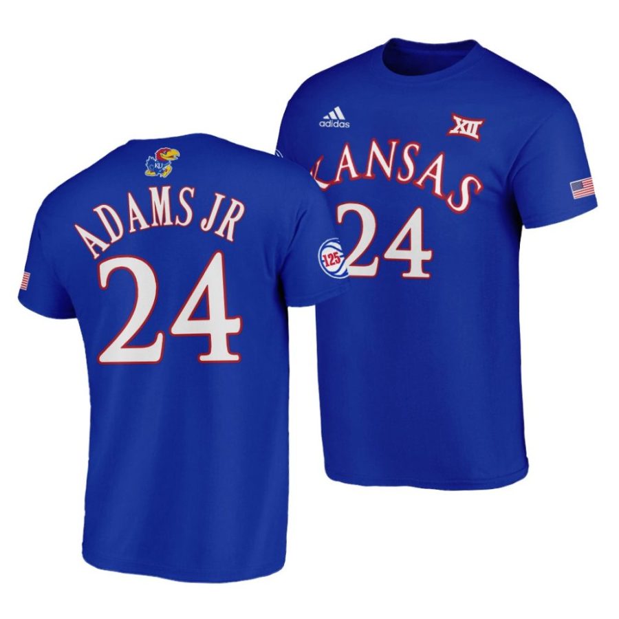 k.j. adams jr. basketball 125th year blue t shirts scaled