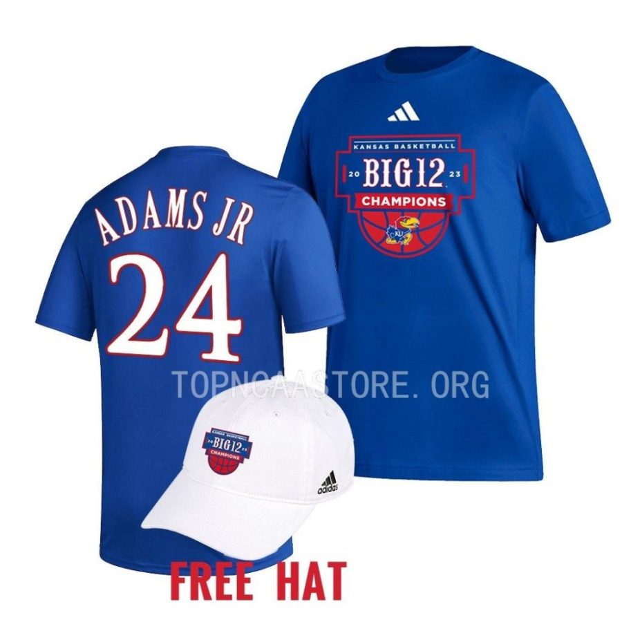 k.j. adams jr. free hat 2023 big 12 champions royal t shirts scaled