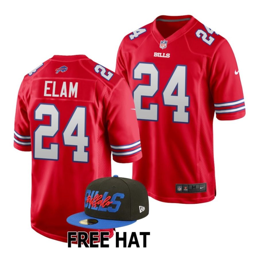 kaiir elam buffalo bills 2022 nfl draft game men red jersey scaled